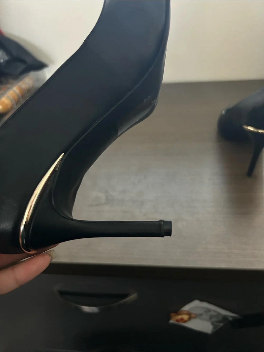 WHBM Gold Accent Comfort Pump 8